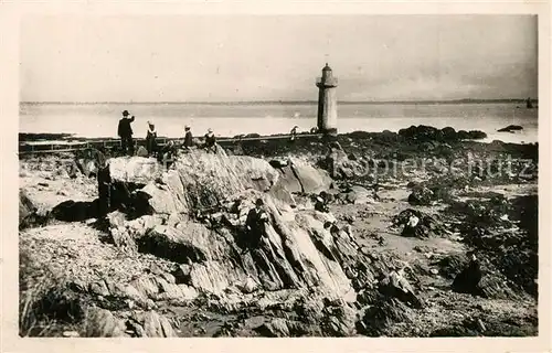 Saint Nazaire_Loire Atlantique Avant les bombardements Rochers et Phare de Villes Martin Saint Nazaire