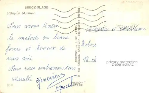 Berck Plage Hopital Maritime Berck Plage