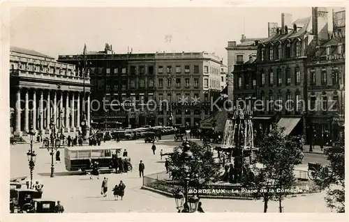 Bordeaux Place de la Comedie Fontaine Bordeaux