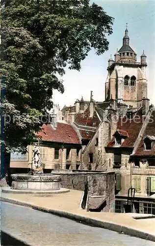 Dole_Jura Place aux Fleurs Eglise Dole_Jura