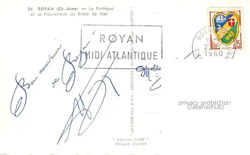 Royan_Charente Maritime Le Portique et la Promenade du Front de Mer Royan Charente Maritime