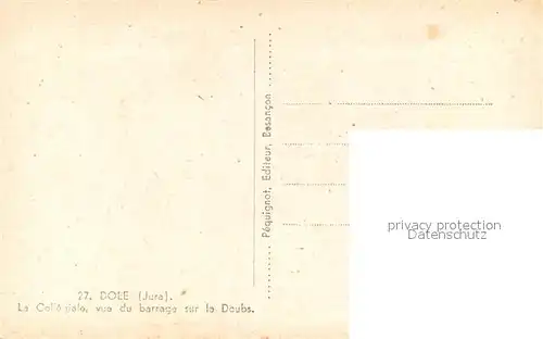 Dole_Jura Collegiale vue du barrage sur le Doubs Dole_Jura
