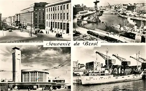 Brest_Finistere Rue de Siam Port Bateaux Gare Brest_Finistere