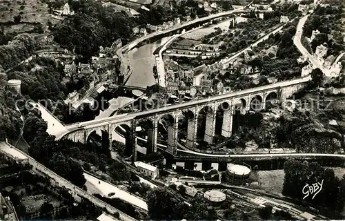 Dinan Viaduc sur la Rance vue aerienne Dinan