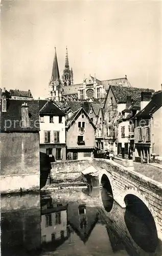 Chartres_Eure_et_Loir Cathedrale vue du pont Bouju Chartres_Eure_et_Loir