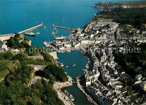 Presqu_Ile_de_Quiberon Belle Ile Palais Arriere Port Bassin a Flots Port et Jetees vue aerienne Presqu_Ile_de_Quiberon
