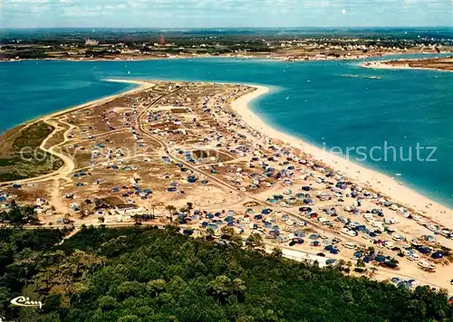 Plouharnel Camping municipal des Sables Blanc vue aerienne Plouharnel