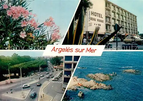 Argeles sur Mer Lauriers Roses Hotel Beau Rivage Rond Point Criques du raco Argeles sur Mer