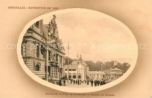 Exposition_Bruxelles_1910 Palais de la Ville de Bruxelles Maison de Rubens  Exposition_Bruxelles_1910