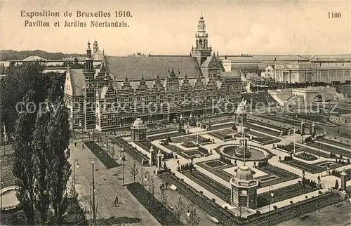 Exposition_Universelle_Bruxelles_1910 Pavillon et Jardins Neerlandais 