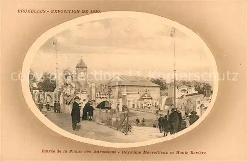 Exposition_Universelle_Bruxelles_1910 Plaine des Attractions Royanne Merveilleux Haute Baviere  