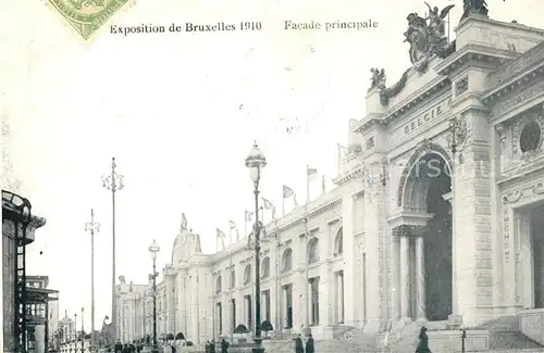 Exposition_Universelle_Bruxelles_1910 Facade principale  