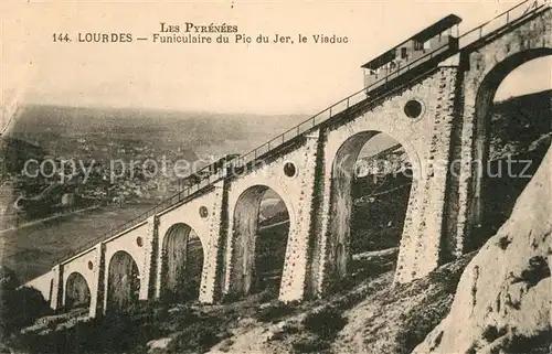 Zahnradbahn Lourdes Funiculaire du Pic du Jer Viaduc  
