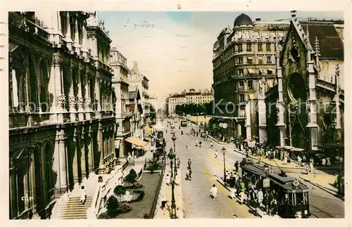 Strassenbahn Lyon Place des Cordellers Eglise St Bonaventure  