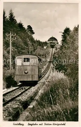 Bergbahn Heideberg Station K?nigsstuhl Bergbahn