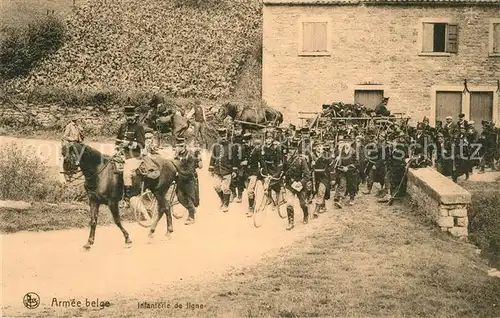 AK / Ansichtskarte Militaria_Belgien Armee Belge Infanterie de Ligne Militaria Belgien