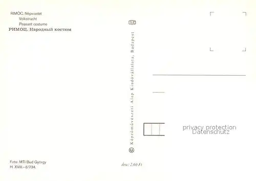 Trachten_Ungarn Rimoc Nepviselet  