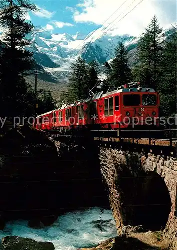 Berninabahn Morteratsch Graub?nden Bellavista  Berninabahn