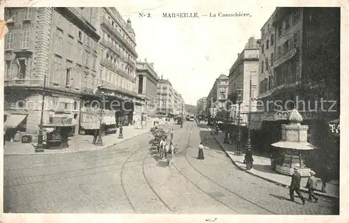 Marseille_Bouches du Rhone La Cannebi?re Marseille