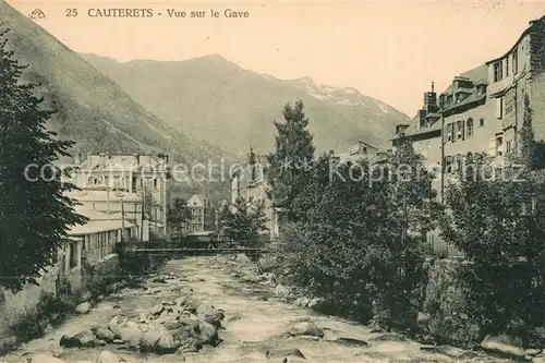 Cauterets Vue sur le Gave Cauterets