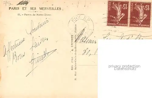 Paris Parvis de Notre Dame Paris