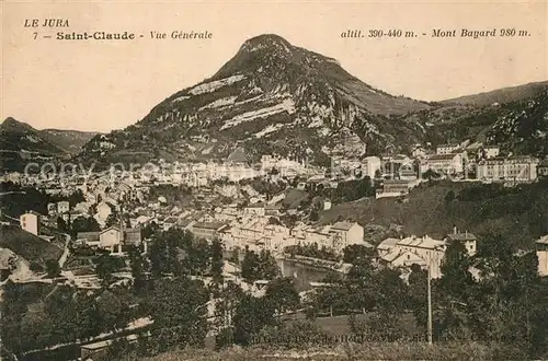 Saint Claude_Jura avec Mont Bayard Saint Claude_Jura