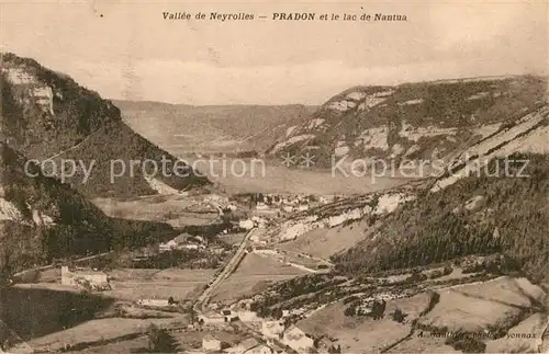 Neyrolles_Les Fliegeraufnahme Pradon et le lac de Nantua Neyrolles_Les