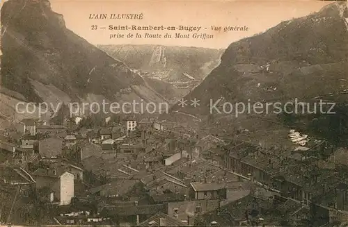 Saint Rambert en Bugey Prise de la Route du Mont Griffon Saint Rambert en Bugey