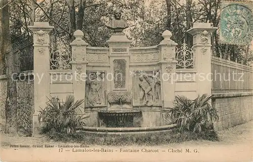 Lamalou les Bains Fontaine Charcot Cliche Lamalou les Bains