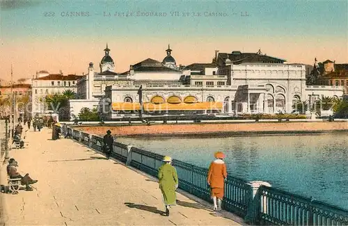 Cannes_Alpes Maritimes La Jetee Edouard VII et le Casino Cannes Alpes Maritimes