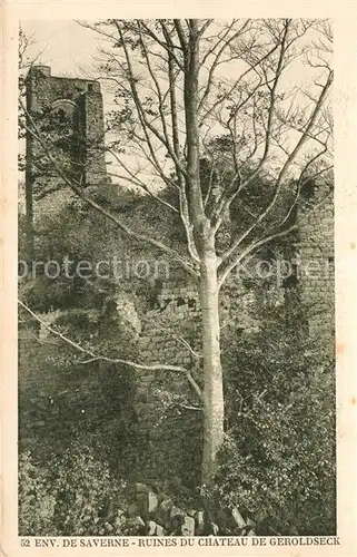 Saverne_Bas_Rhin_Alsace Ruines du Chateau de Geroldseck Saverne_Bas_Rhin_Alsace