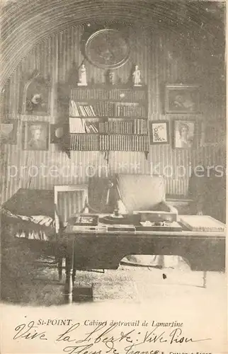 Saint Point Cabinet de travail de Lamartine Saint Point
