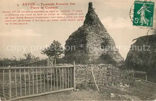 Autun Pyramide Romaine dite Pierre de Couhard Autun