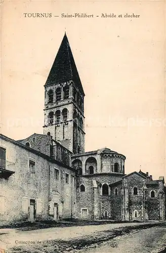 Tournus Saint Philibert Abside et clocher Tournus