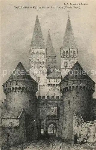 Tournus Eglise Saint Philibert  Tournus