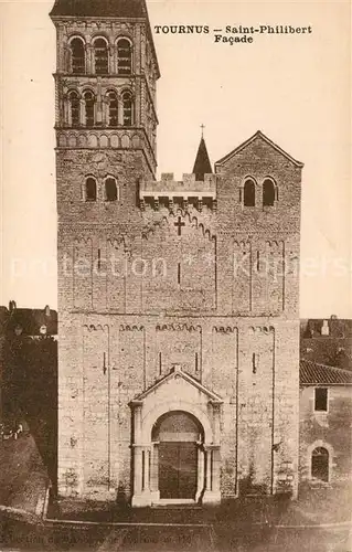 Tournus Saint Philibert Facade Tournus