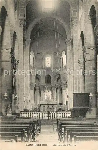 Saint Nectaire_Puy_de_Dome Interieur de l Eglise Saint Nectaire_Puy