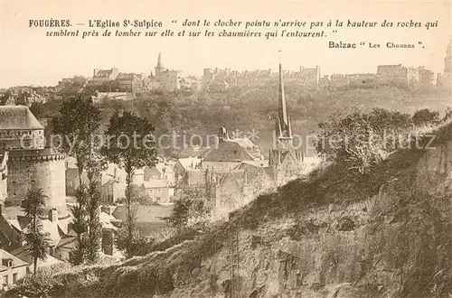 Fougeres Eglise Saint Sulpice Fougeres