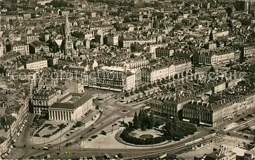 Nantes_Loire_Atlantique Vue aerienne de la Plae de la Bourse du Cours Franklin Roosevelt et de la Place du Commerce Nantes_Loire_Atlantique