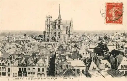 Amiens Vue generale prise du Beffroi Amiens