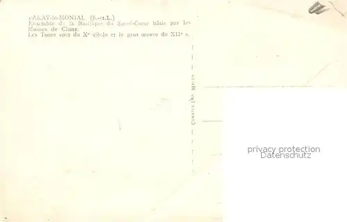 Paray le Monial Ensemble de la Basilique du Sacre Coeur batie par les Moines de Cluny Paray le Monial