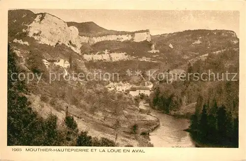 Mouthier Haute Pierre et la Loue en Aval Mouthier Haute Pierre