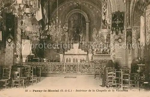Paray le Monial Interieur de la Chapelle de la Visitation Paray le Monial