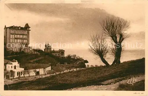 Biarritz_Pyrenees_Atlantiques Etude de couchant sur la Cote Biarritz_Pyrenees
