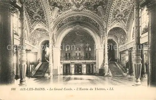 Aix les Bains Le Grand Cercle Entree du Theatre Aix les Bains