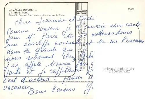 Chabris Place Boivin Eglise Rue du pont Pont se le Cher Chabris