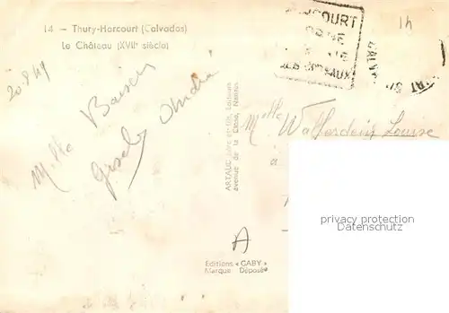 Thury Harcourt Chateau XVIIe siecle Schloss Thury Harcourt