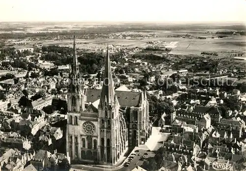 Chartres_Eure_et_Loir Cathedrale Notre Dame vue aerienne Chartres_Eure_et_Loir