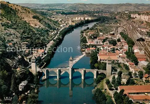 Cahors_en_Quercy Le Pont Valentre vue aerienne Cahors_en_Quercy