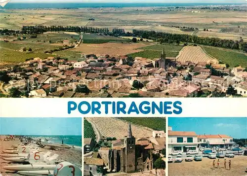 Portiragnes Plage Eglise vue aerienne Portiragnes